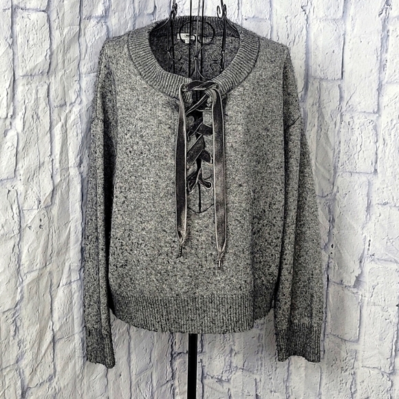 RAILS Olivia Oversized Women's Wool Cashmere Gray Blend Sweater‎ Small - Picture 1 of 9